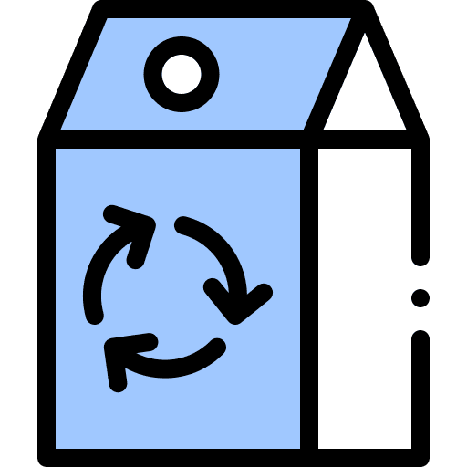 Recycle ecology and environment milk cardboard icon