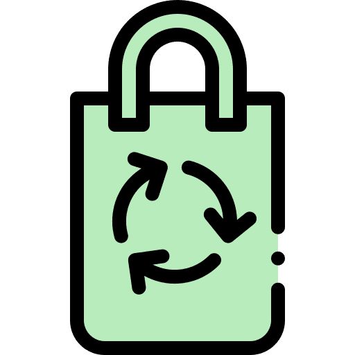 Recycled bag recycled bag recycle bag ecology and environment icon