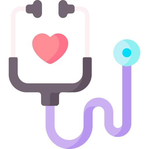 Medical check examination health check icon