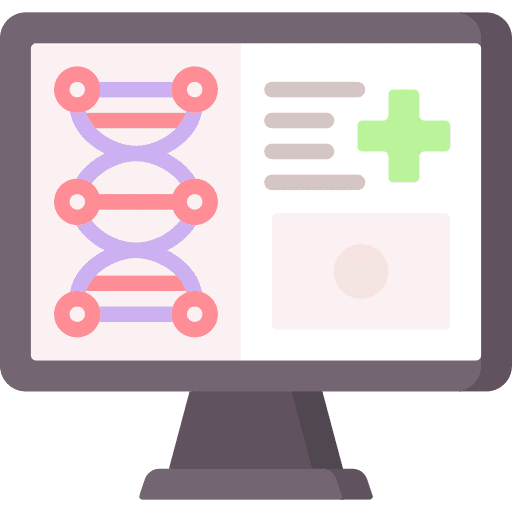 Dna research laboratory genetics icon