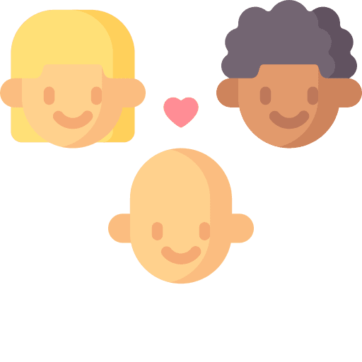 Family support family patient icon