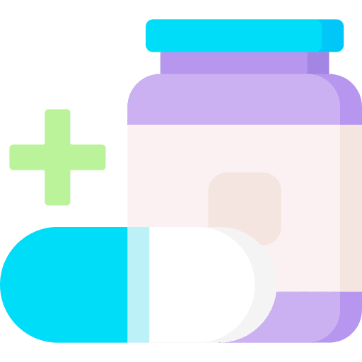 Medicine bottle medication pill icon
