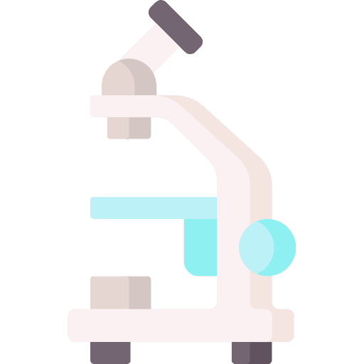 Microscope education science healthcare and medical icon