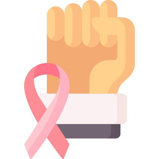 Awareness day healthcare and medical fist ribbon icon
