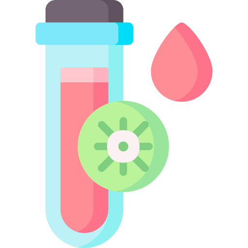 Blood test chemistry blood test result icon