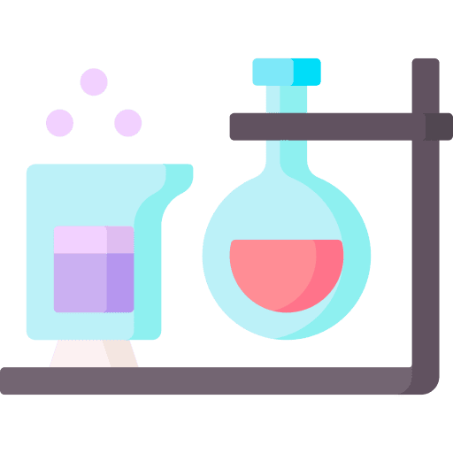 Laboratory science test tube chemistry icon