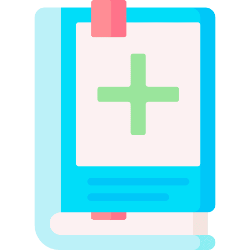 Medical book manual read medical book icon