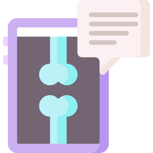 X ray radiography bone skeleton icon