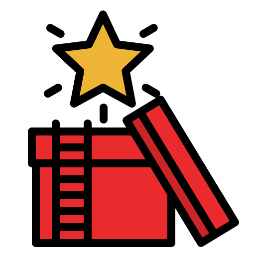 Giftbox giftbox box star icon