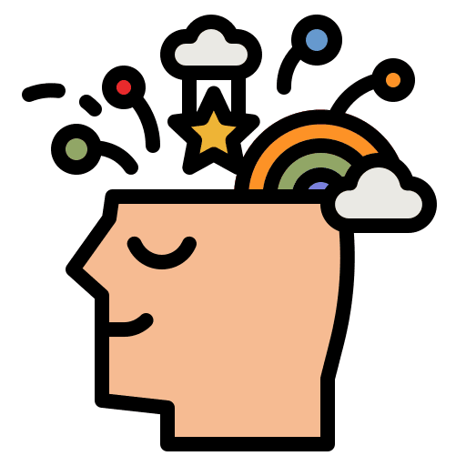 Inspiration creative thinking art and design inspiration icon