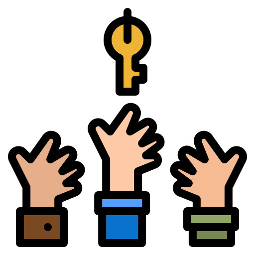 Opportunity opportunity hand key icon