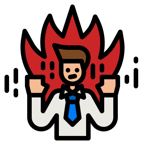 Fight businessman fighting fight icon