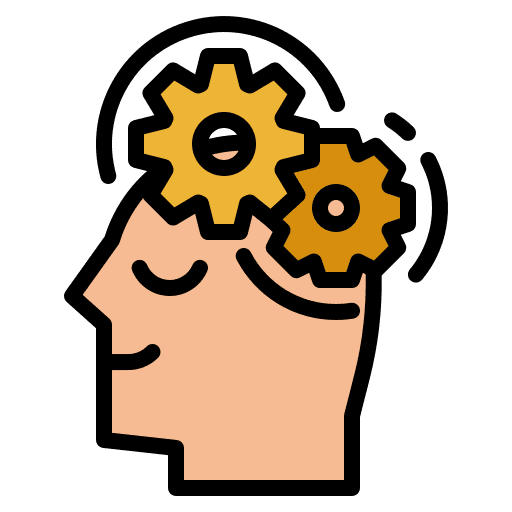 Thinking think user mind mapping icon