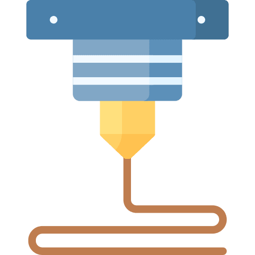 3d printer electronics head industry icon