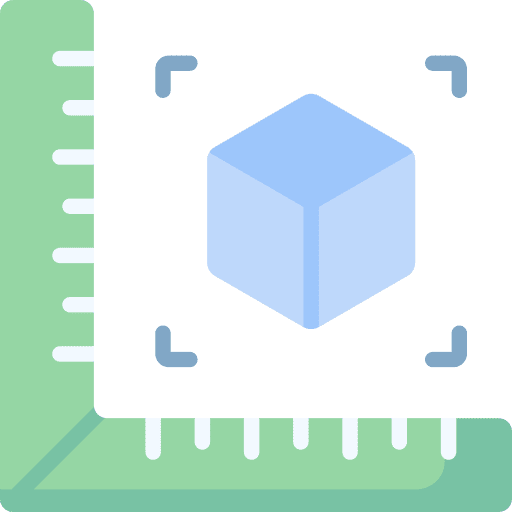 3d printer engineering measuring edit tools icon