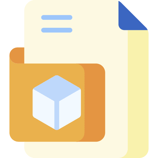 3d file 3d file cube 3d print icon