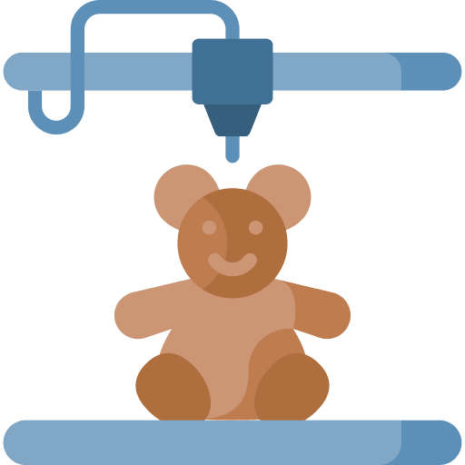 3d printer engineering industry production icon