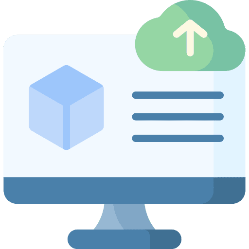 3d printing computer 3d model 3d printing icon