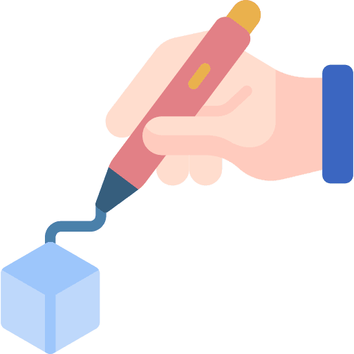 3d printing pen production electronics tools icon