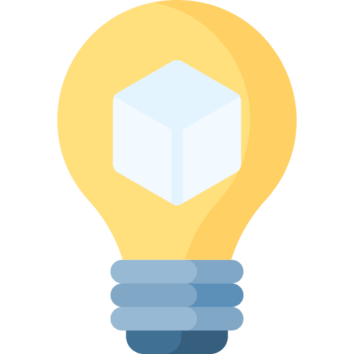 Idea idea shapes cube icon