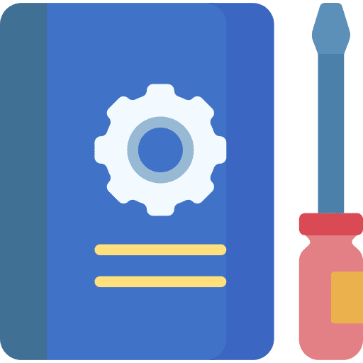 Manual book manual reading book icon