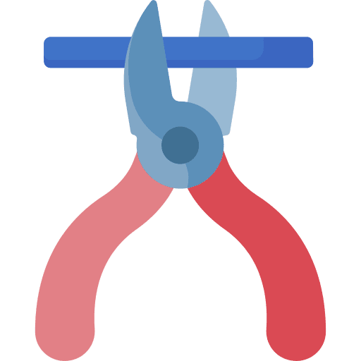 Pliers construction and tools electronics cut icon