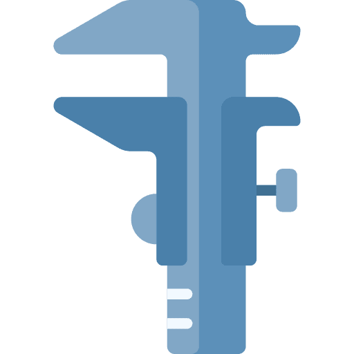 Vernier caliper carpenter carpentry measuring icon