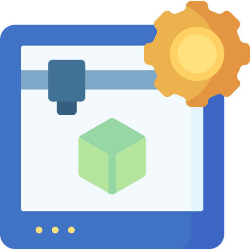 3d printer equipment 3d printer production icon