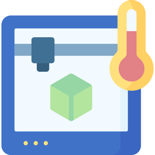 3d printer temperature equipment 3d printer icon