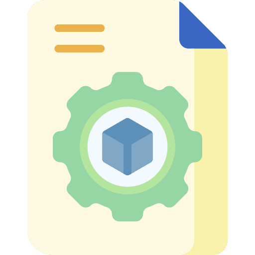 File setup file settings icon