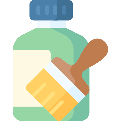 Paint art art and design liquid icon