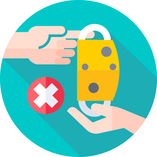 Dont share epidemic prevention security medical icon