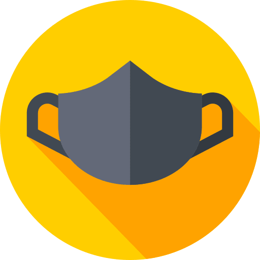 Face mask security face mask fabric icon