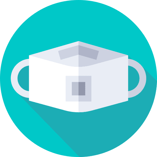 Face mask security doctor surgical mask icon