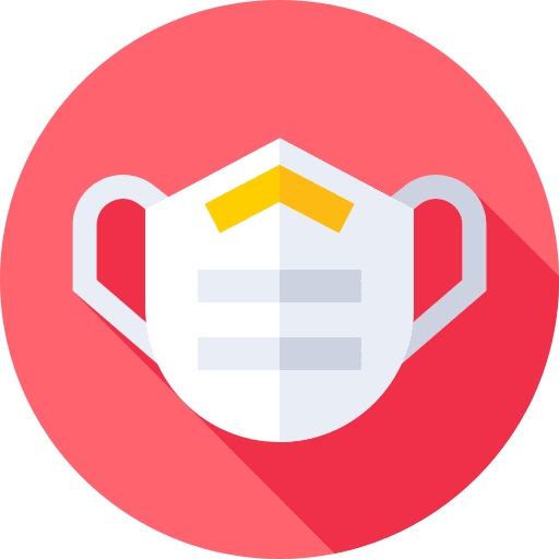 Surgical medical mask security healthcare and medical icon