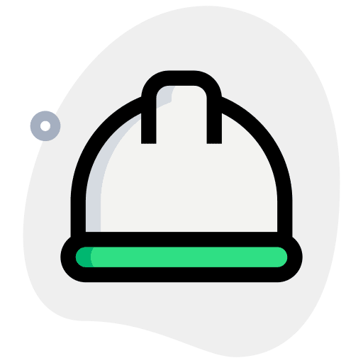 Helmet construction security safety icon