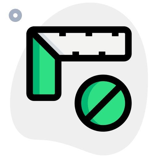 Not allowed geometry square construction and tools icon