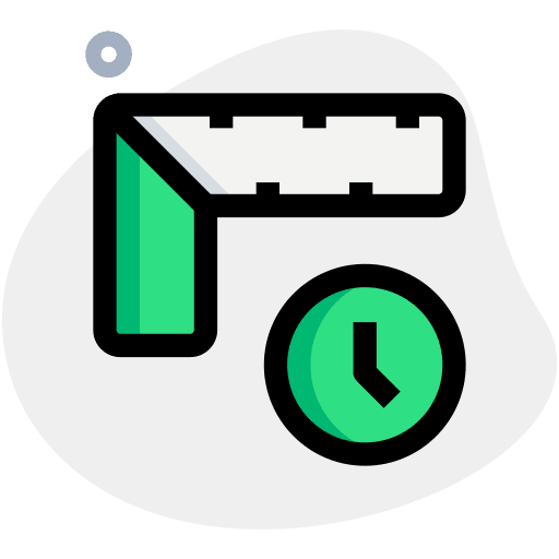 Delay clock measure delay icon