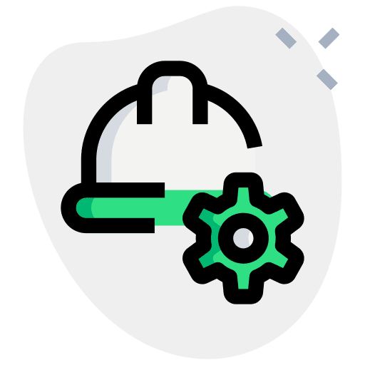 Setting security setting construction icon