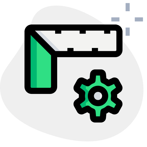 Setting education geometry set square icon