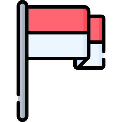 Indonesia flags country nation icon