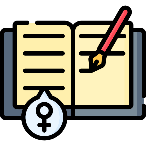 Writing feminism writing pen icon