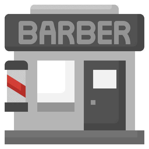 Barbershop shop salon store icon