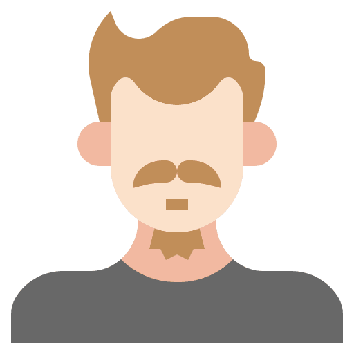Moustache boy father avatar icon