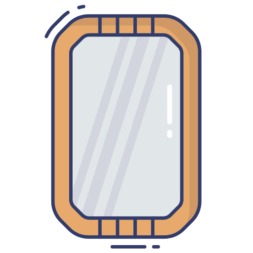 Mirror household furniture salon icon