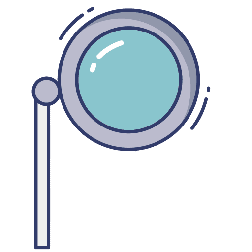 Monocle lens eye glass icon