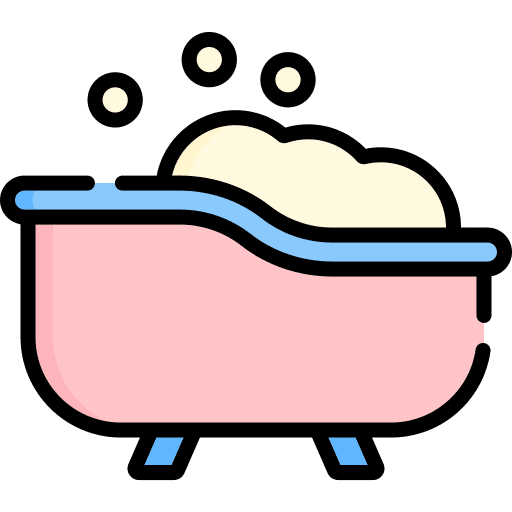 Bathtub baby kid and baby clean icon
