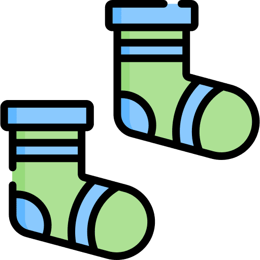 Baby socks kid baby clothes baby clothing icon