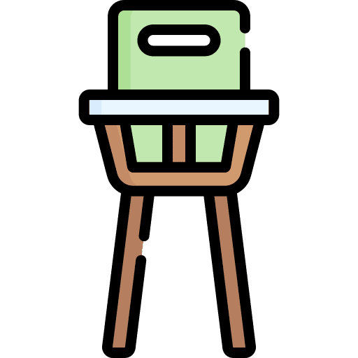 High chair security seat high chair icon