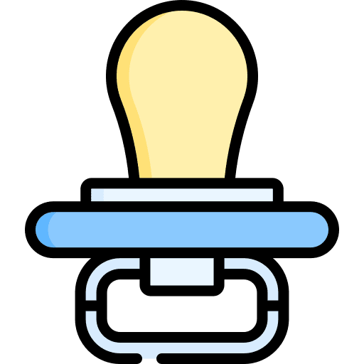 Pacifier motherhood kid and baby pacifier icon